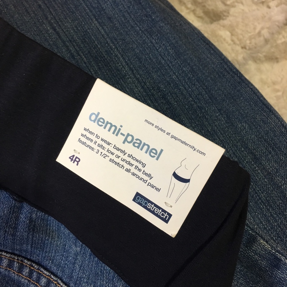 GAP Stretch Demi-Panel Maternity Jeans Size 4R